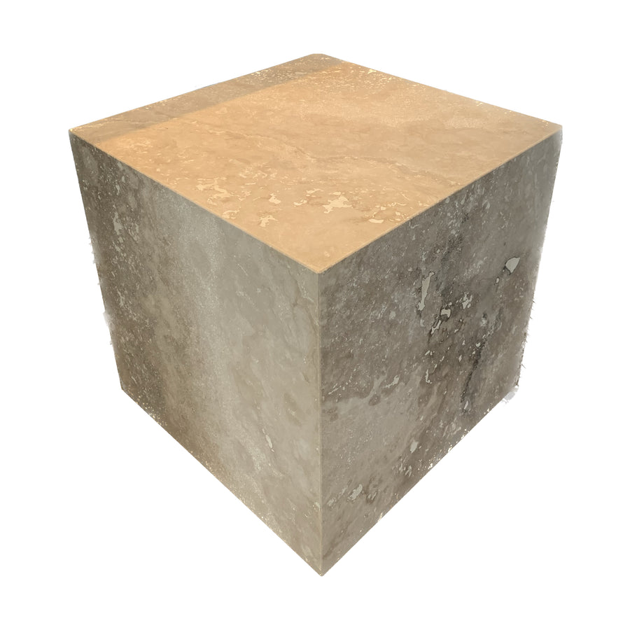 Honed Roman Travertine Cube