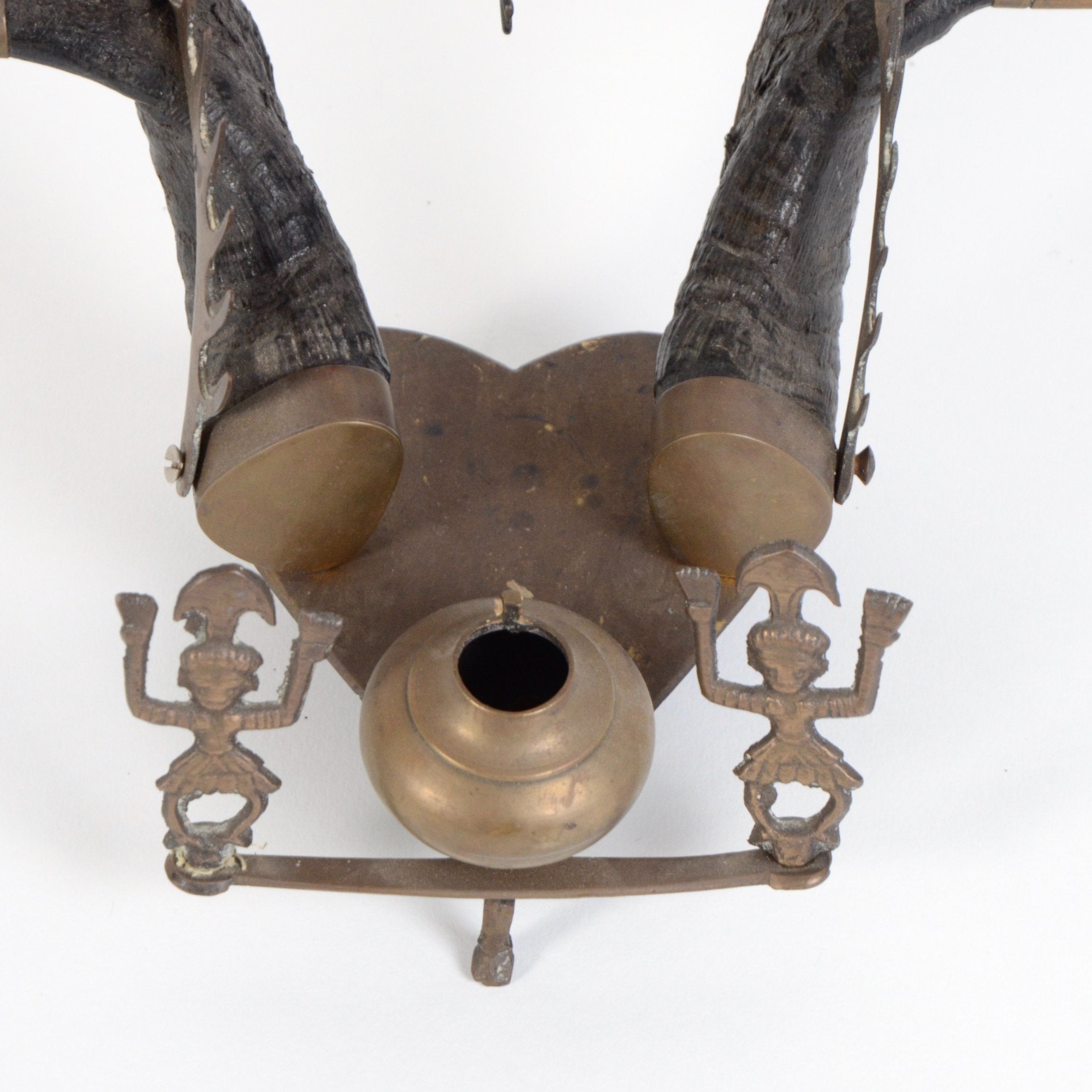 Antique Anglo-Indian Colonial Rams Horn Inkwell – Moxie Interiors